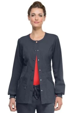Code Happy Clearance Women's Round Neck Warm Up Scrub Jacket