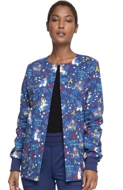 Cherokee Clearance Women's Magical Care Print Jacket