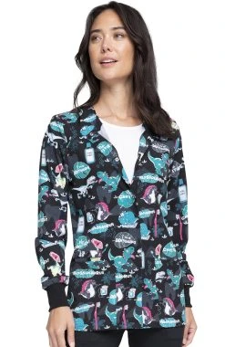 Cherokee Clearance Women's I'm A Dentisaurus Print Jacket