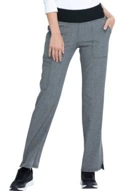 ELLE Clearance Women's Elastic Waistband Straight Leg Scrub Pant