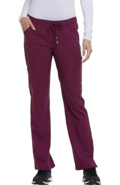 Heartsoul Clearance Women's Charmed Low Rise Drawstring Cargo Scrub Pant