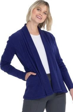 Heartsoul Clearance Women's Open-Front Solid Scrub Jacket