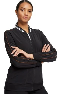 Cherokee Clearance Women's Undying Love Print Bomber Jacket