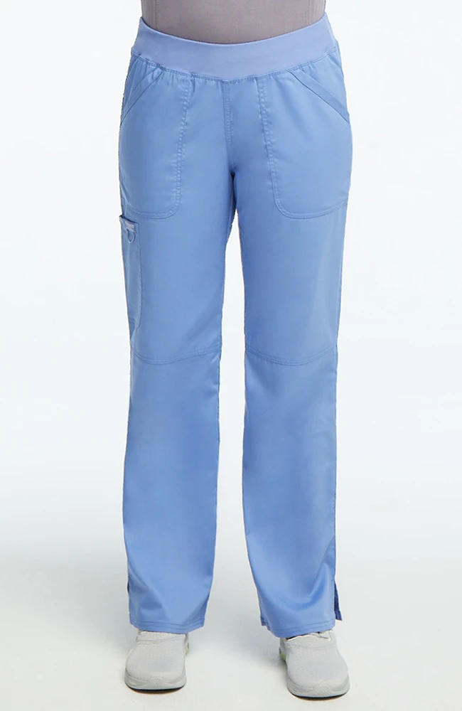 Cherokee Workwear Women's Elastic Waistband Cargo Pull-On Scrub Pant