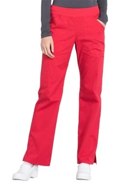 Cherokee Workwear Women's Elastic Waistband Pull On Cargo Scrub Pant