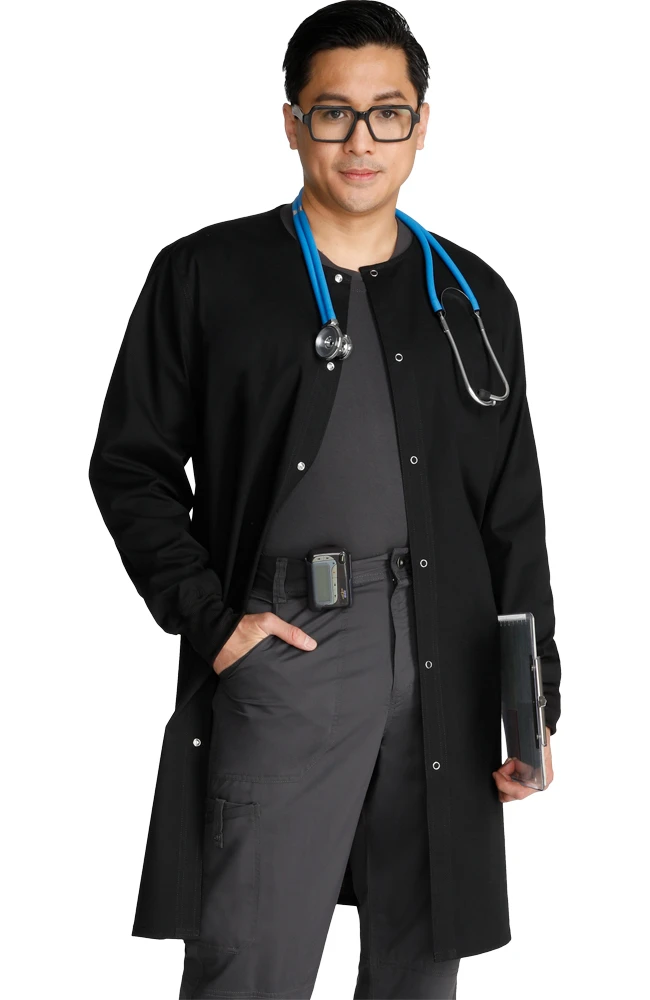 Cherokee Workwear Unisex 40" Snap Front Lab Coat