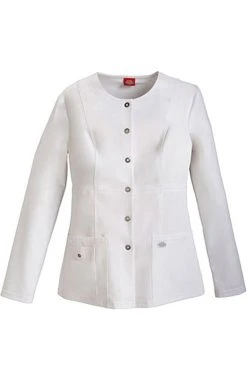 Dickies Clearance Women's Crew Neck Warm Up Scrub Jacket