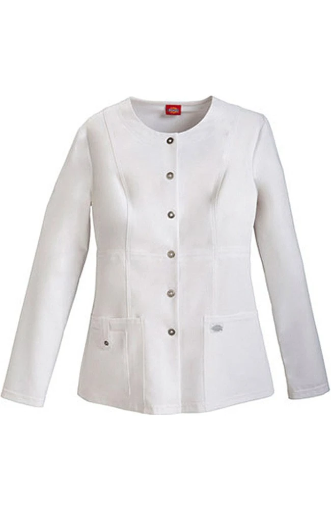 Dickies Clearance Women's Crew Neck Warm Up Scrub Jacket