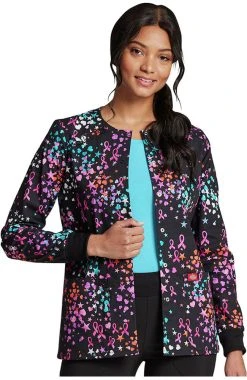 Dickies Clearance Women's Caring Space Print Scrub Jacket