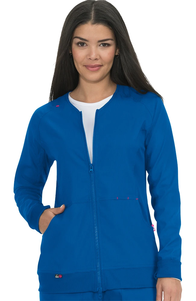 Koi Women's Clarity Zip Front Solid Scrub Jacket