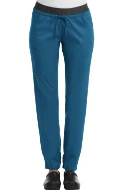 Maevn Uniforms Clearance Women's Drawstring Elastic Waistband Cargo Scrub Pant