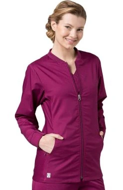 EON Clearance Women's COOLMAX Mesh Panel Solid Scrub Jacket