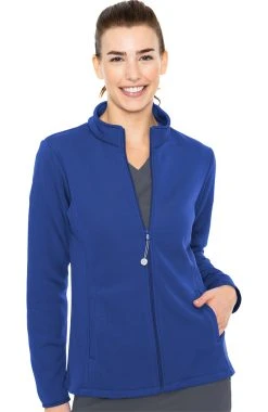 Med Couture Women's Med Tech Zip Front Solid Scrub Jacket