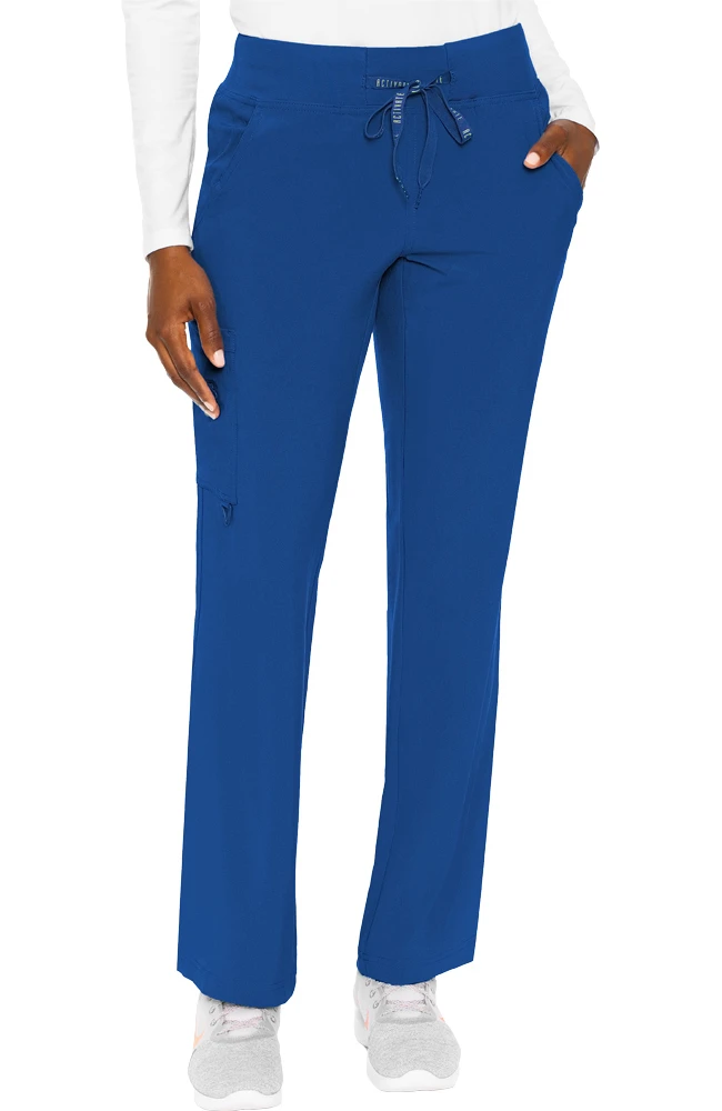 Med Couture Women's Transformer Knit Waistband Drawstring Scrub Pant