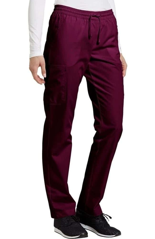 White Cross Women's Elastic Waistband Cargo Scrub Pant