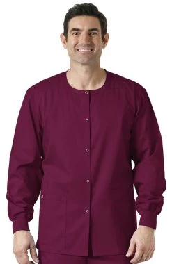 WonderWORK Unisex Snap Front Scrub Jacket