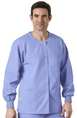 WonderWink Clearance Unisex Delta Snap Front Solid Scrub Jacket