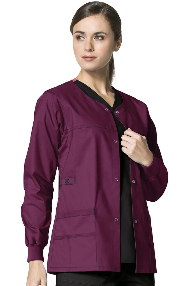 WonderWink Clearance Women's Constance Snap Front Solid Scrub Jacket