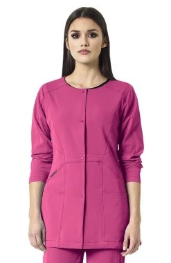 WonderWink Clearance High Performance By Women's Prism Snap Front Solid Scrub Jacket