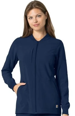Carhartt Clearance Women's Zip Front Utility Solid Scrub Jacket
