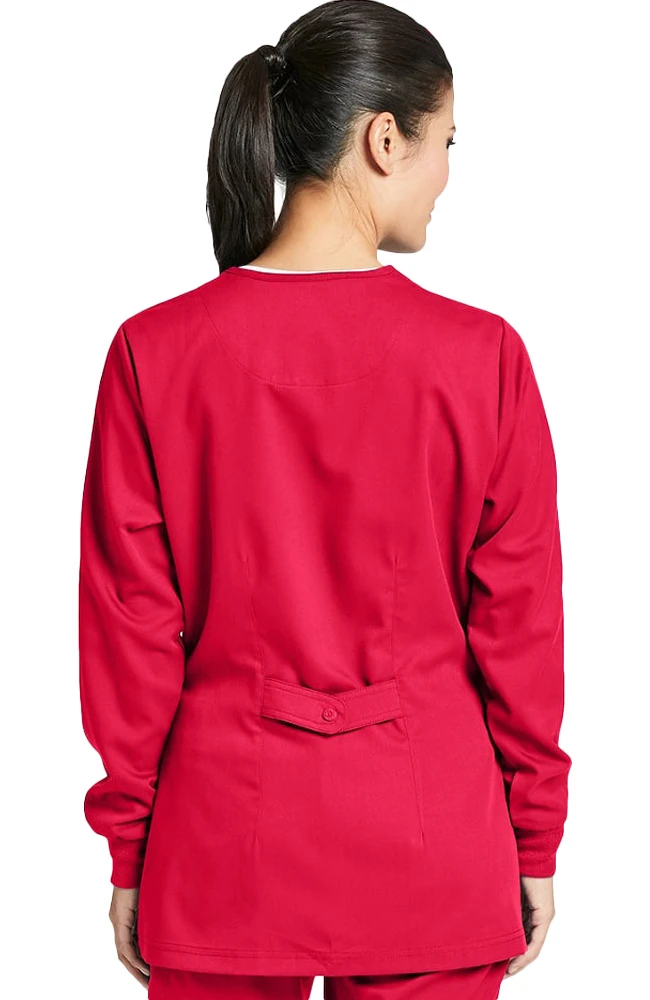 Grey's Anatomy Clearance Women's Round Neck Warm Up Scrub Jacket - Image 2