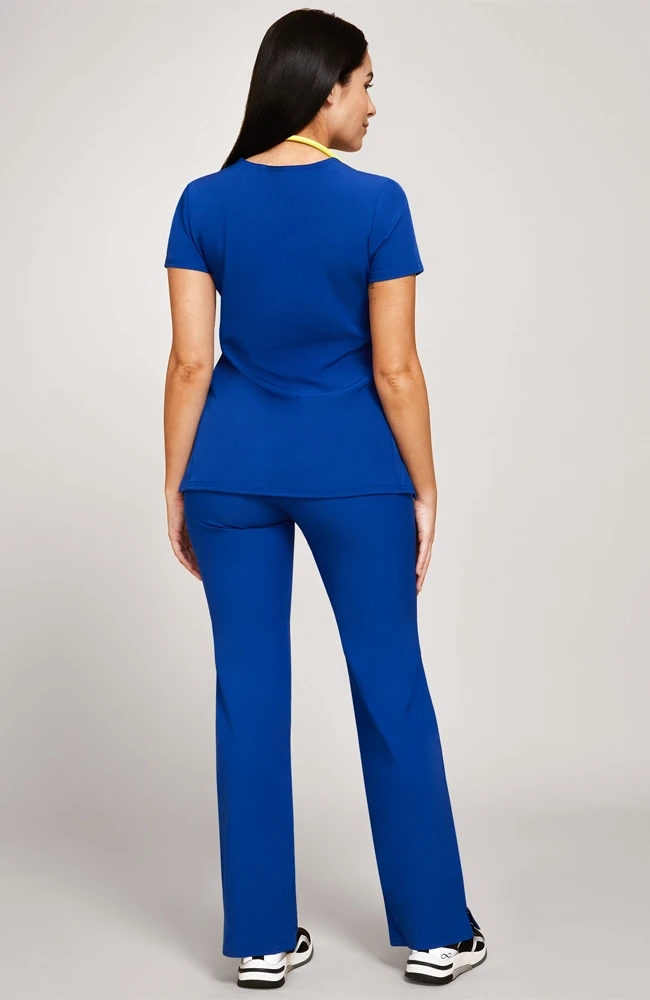 Heartsoul Women's V-Neck Scrub Top & Low Rise Scrub Pant Set - Image 2