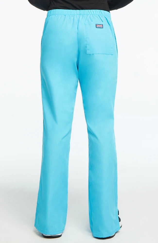 Cherokee Workwear Women's Natural Rise Flare Leg Scrub Pants - Image 2