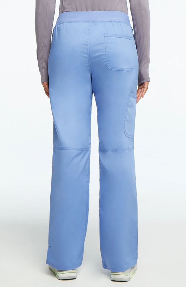 Cherokee Workwear Women's Elastic Waistband Cargo Pull-On Scrub Pant - Image 2