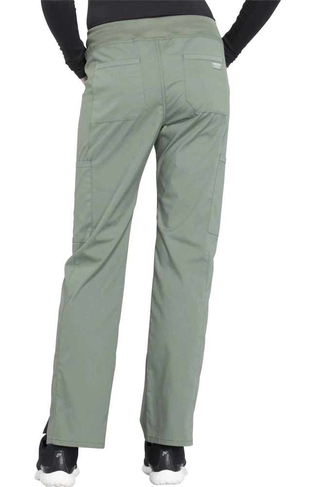 Cherokee Workwear Women's Elastic Waistband Pull On Cargo Scrub Pant - Image 2