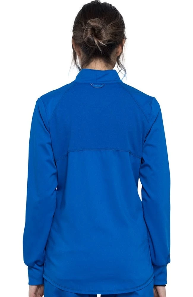 Cherokee Workwear Women's Hi-Low Solid Scrub Jacket - Image 2