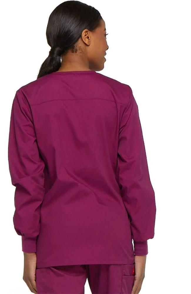 Dickies Clearance Women's Snap Front Scrub Jacket - Image 2