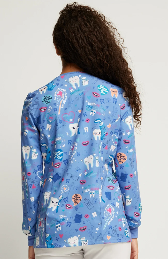 Dickies Women's Fillings For You Print Scrub Jacket - Image 2