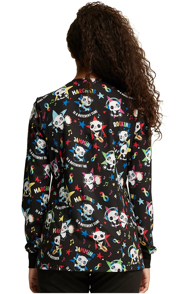 Dickies Women's Different Tune Print Scrub Jacket - Image 2