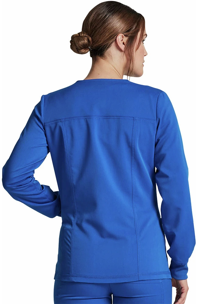 Dickies Women's Snap Front Solid Scrub Jacket - Image 2