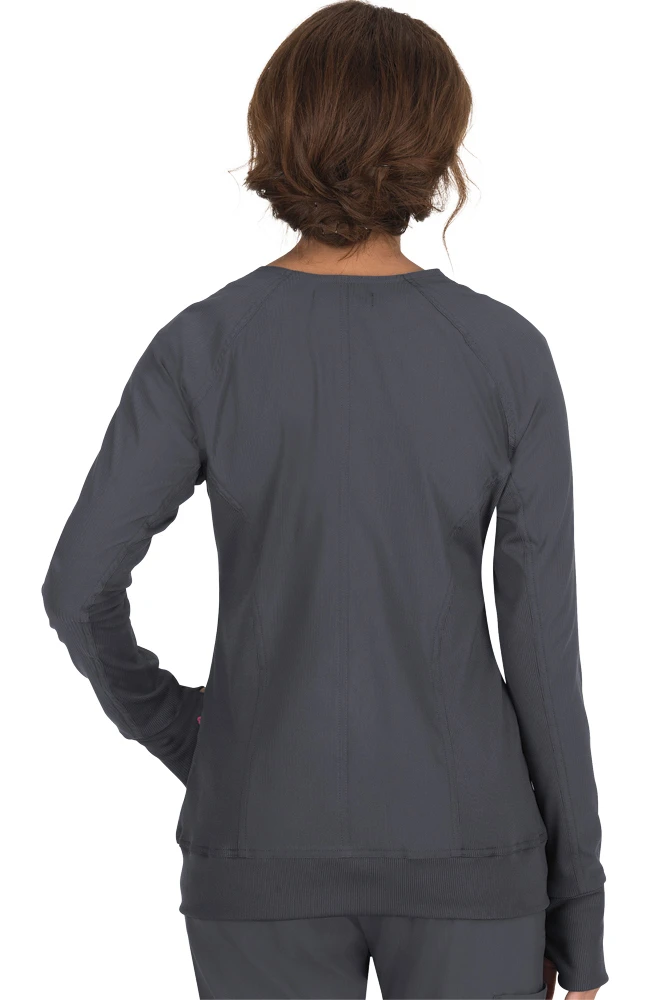 Koi Women's Clarity Zip Front Solid Scrub Jacket - Image 2