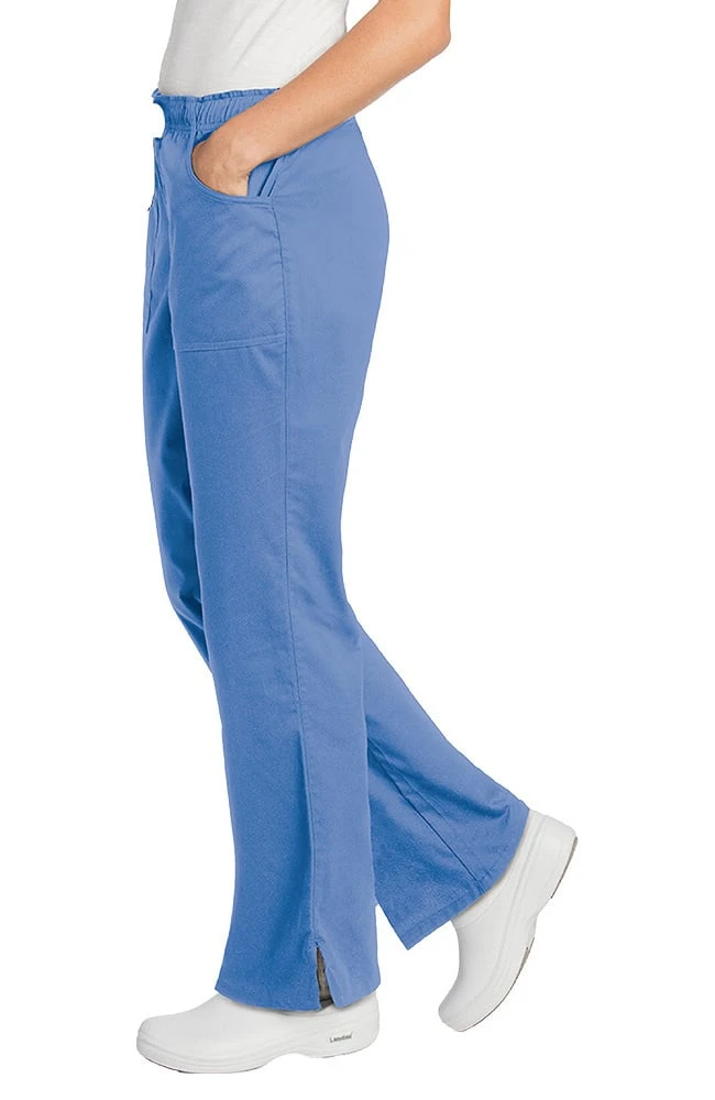 Landau Clearance Women's Full Elastic Cargo Scrub Pant - Image 2