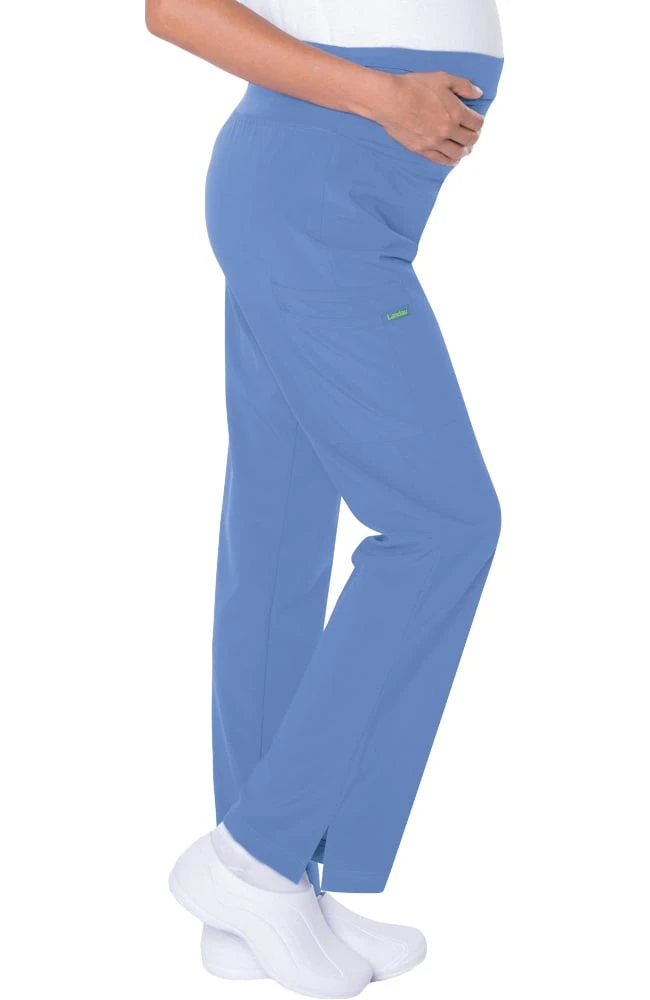 Landau Women's Maternity Boot Cut Cargo Scrub Pant - Image 2