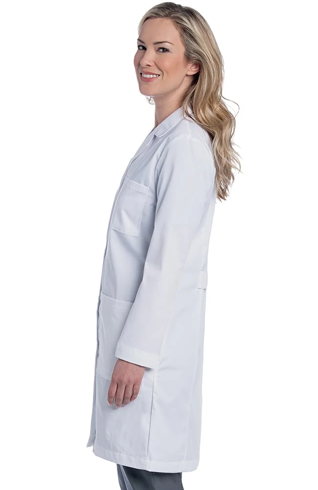 Landau Women's Stretch Twill 38" Lab Coat - Image 2