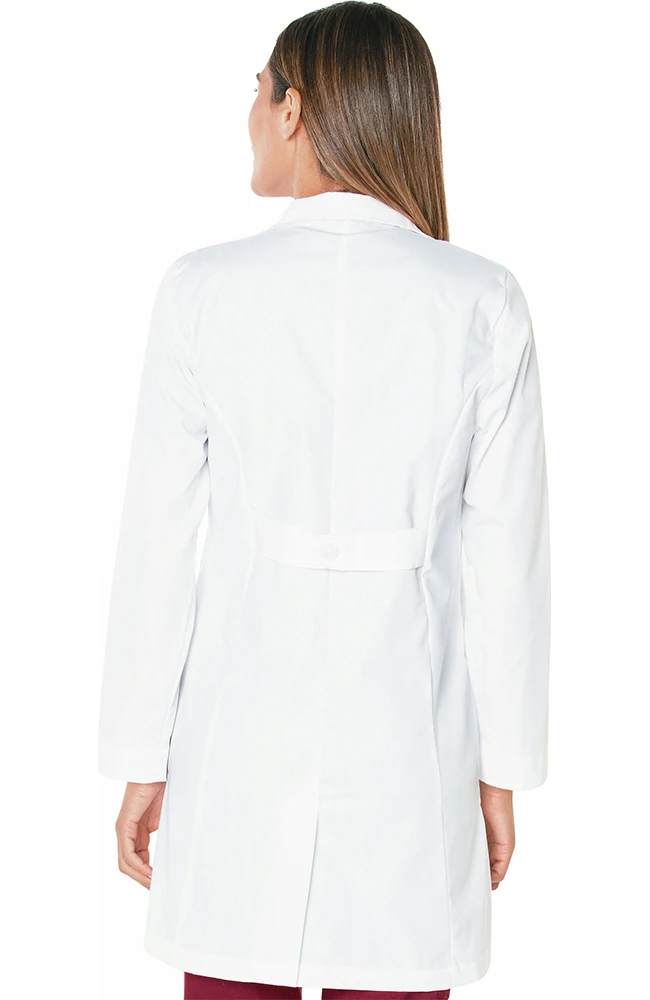 Landau Women's 3-Pocket Poplin 38" Lab Coat - Image 2