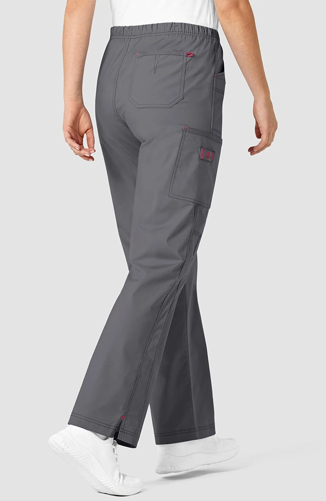 WonderWink Clearance Women's Faith Multi-Pocket Cargo Scrub Pant - Image 2