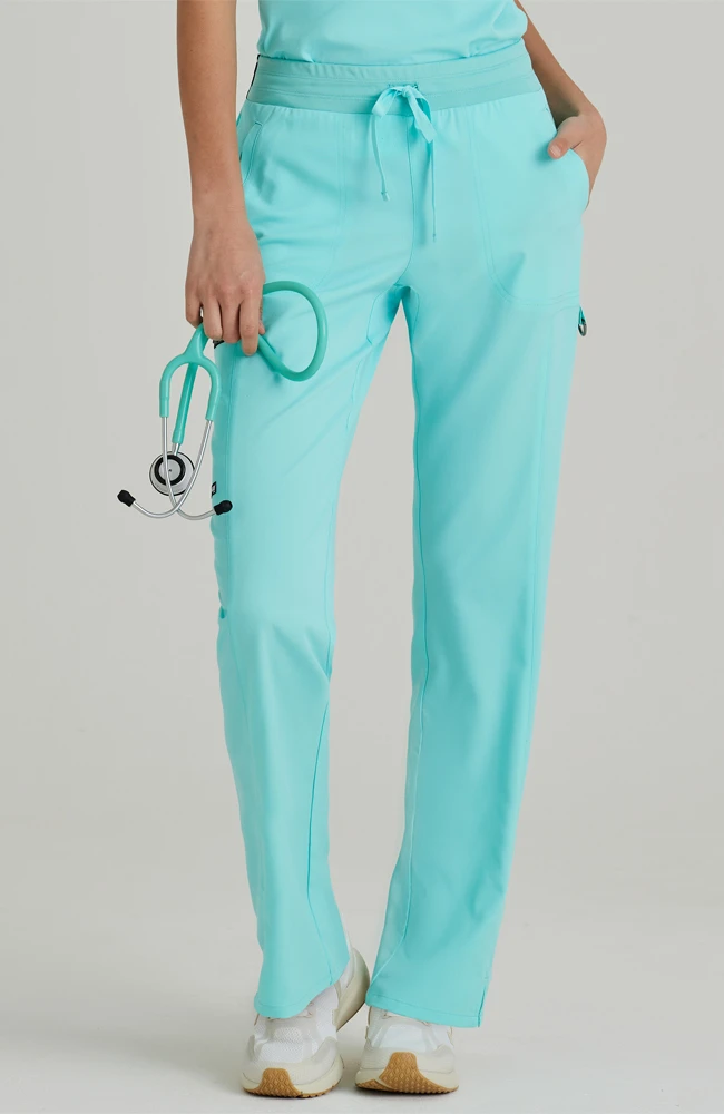 Grey's Anatomy Clearance Women's Kim Colorblock Scrub Pant - Image 3