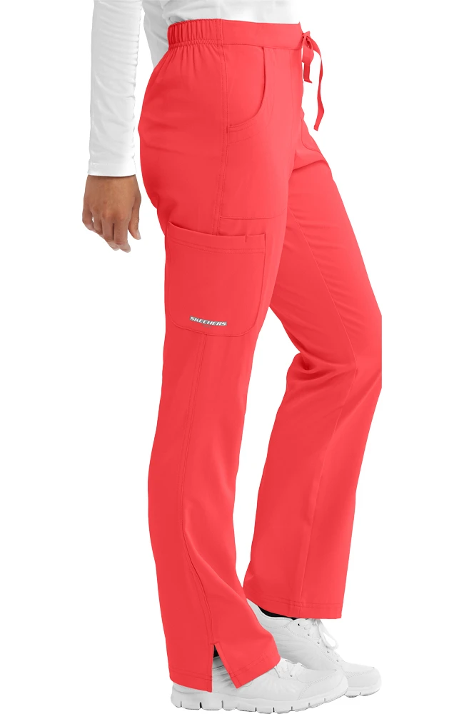 Skechers Clearance Women's Reliance Drawstring Cargo Scrub Pant - Image 3