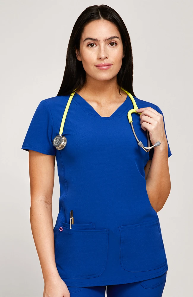 Heartsoul Women's V-Neck Scrub Top & Low Rise Scrub Pant Set - Image 3