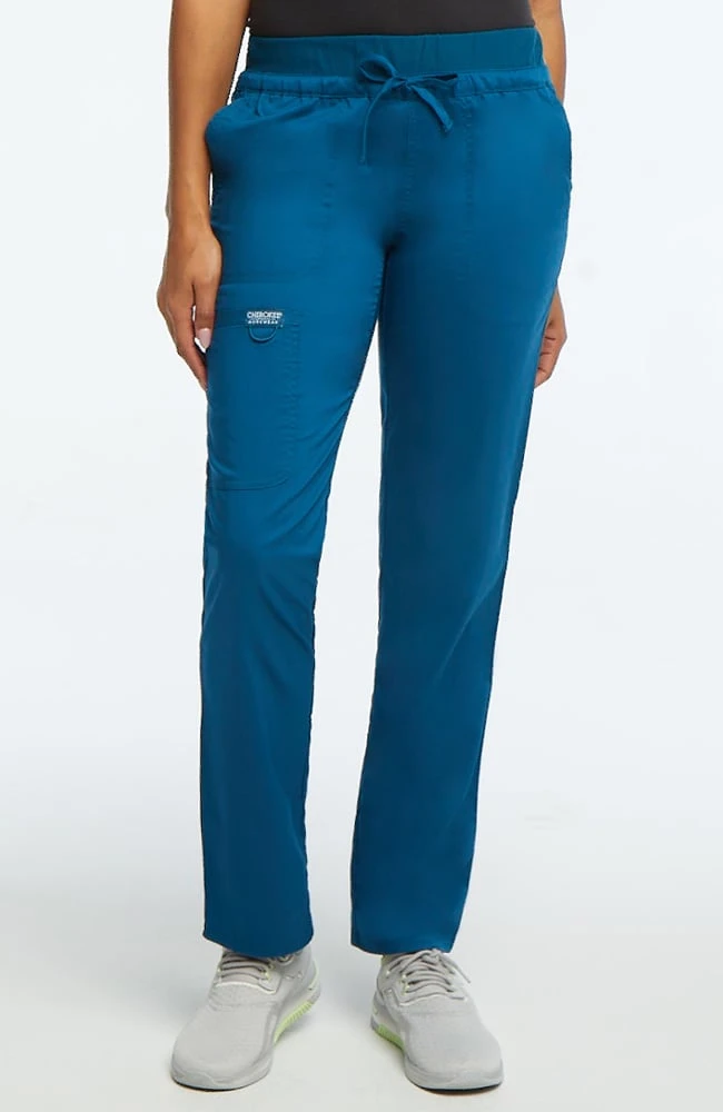 Cherokee Workwear Women's Drawstring Tapered Leg Scrub Pant - Image 3