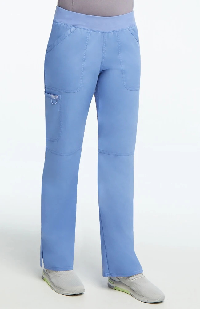 Cherokee Workwear Women's Elastic Waistband Cargo Pull-On Scrub Pant - Image 3