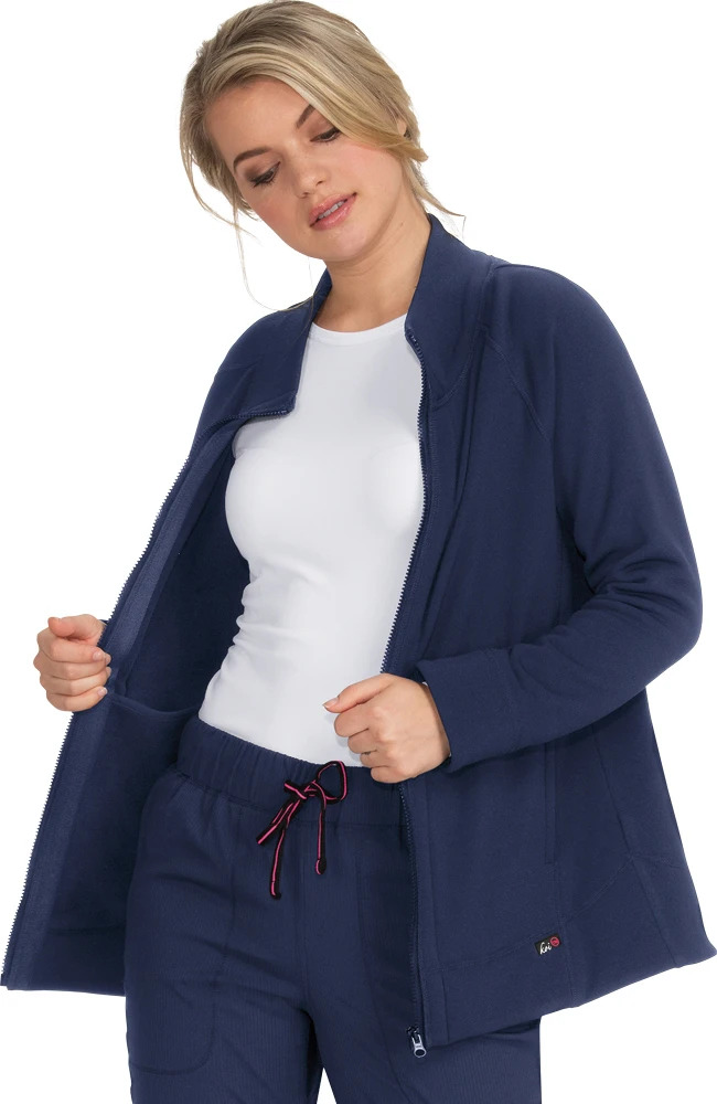 Koi Women's Wellness Solid Scrub Jacket - Image 3