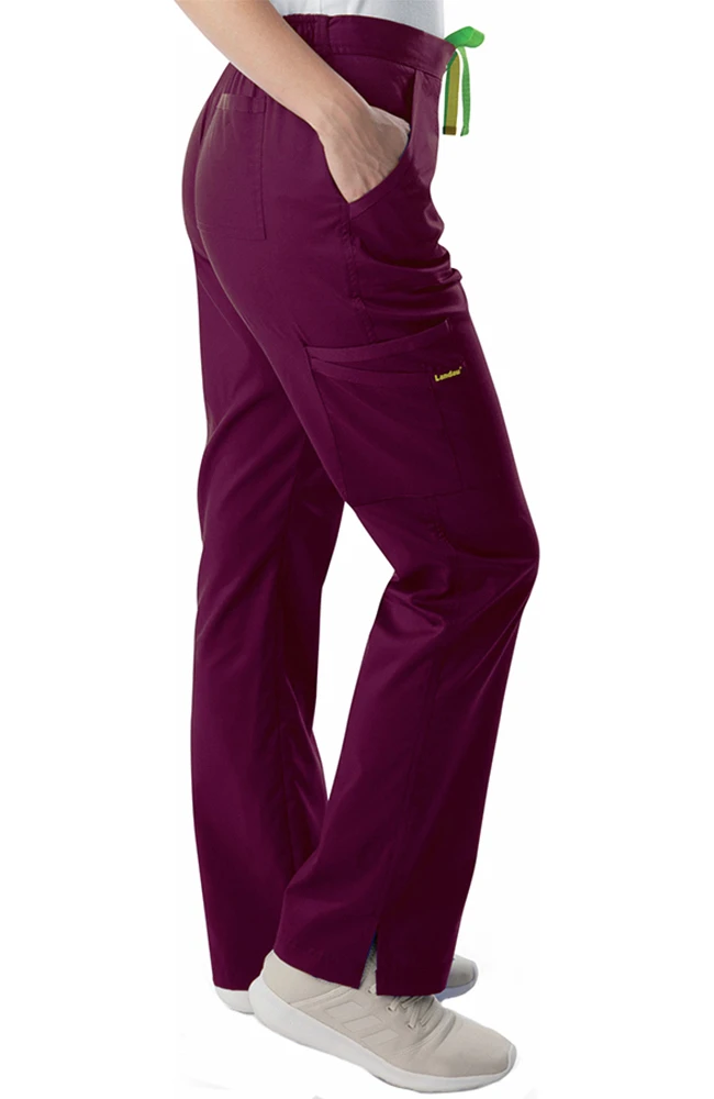 Landau Clearance Women's Modern Flat Front Cargo Scrub Pant - Image 3