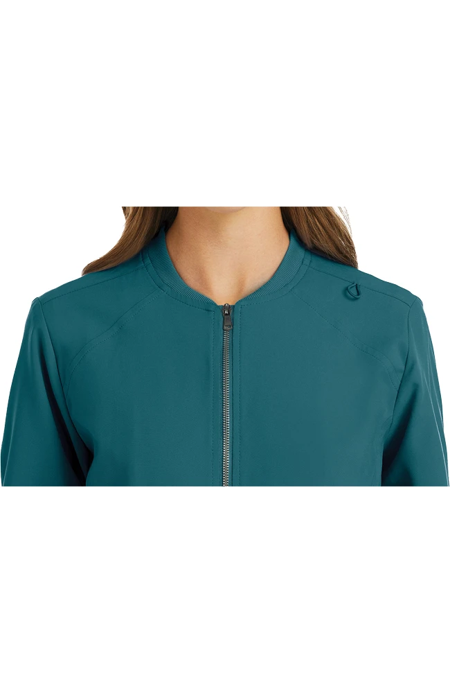 Maevn Uniforms Clearance Women's Warm Up Zip Scrub Jacket - Image 3
