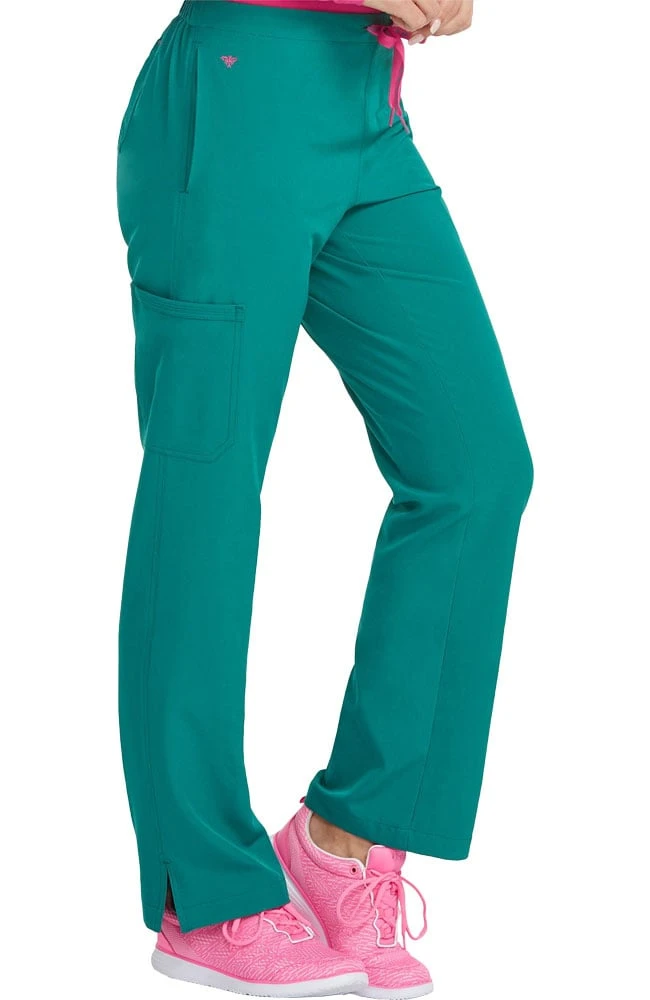 Med Couture Women's Drawstring Cargo Pocket Scrub Pant - Image 3