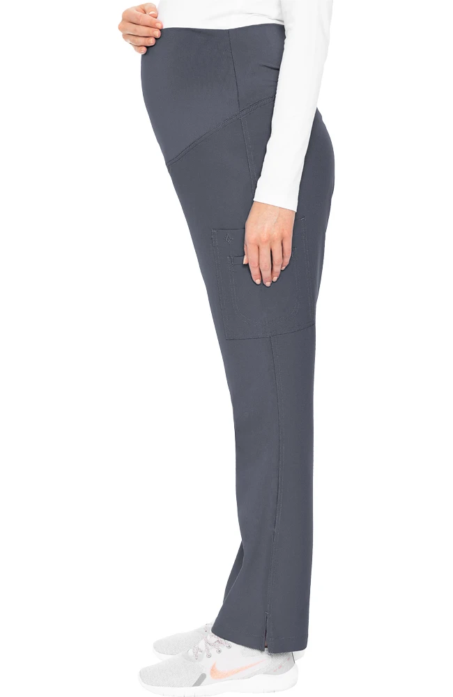 Med Couture Women's Maternity 4 Way Stretch Cargo Scrub Pant - Image 3